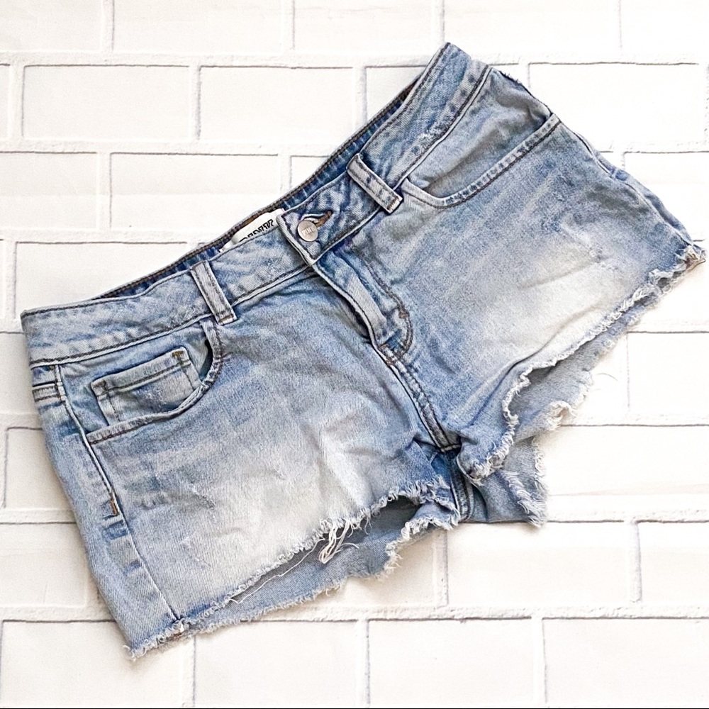 PINK Victoria’s Secret Distressed Denim Cutoff Jean Shorts
